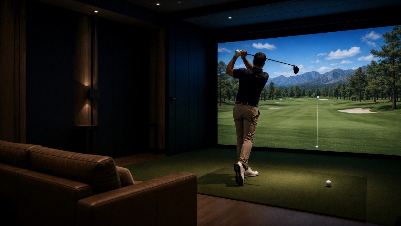 Indoor golf simulator